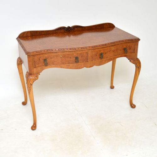 
Antique Burr Walnut Console / Server Table