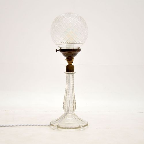 1920’S Crystal Glass Table Lamp
