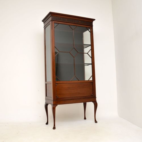 Antique Edwardian Mahogany Display Cabinet
