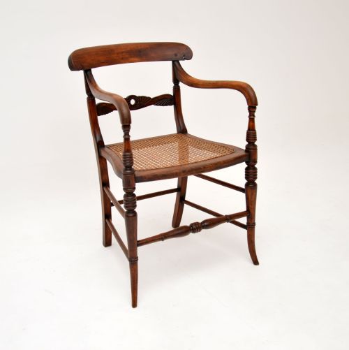 Antique Victorian Caned Beech Side Chair
