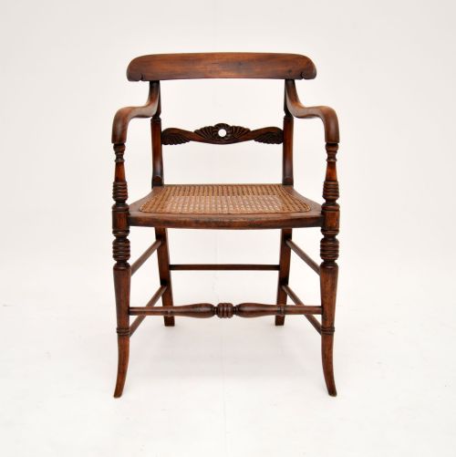 fig 1. Antique Victorian Caned Beech Side Chair
