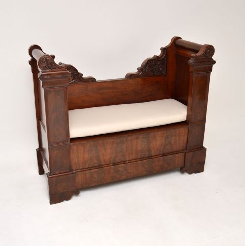 Antique Regency Mahogany Bench / Settee
