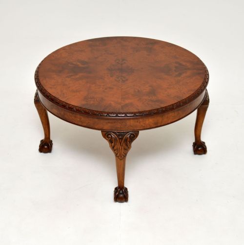 Antique Burr Walnut Coffee Table
