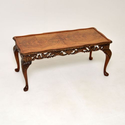 Antique Figured Walnut Coffee Table

