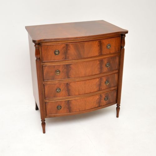Antique Mahogany Bow Front Chest of Drawers
