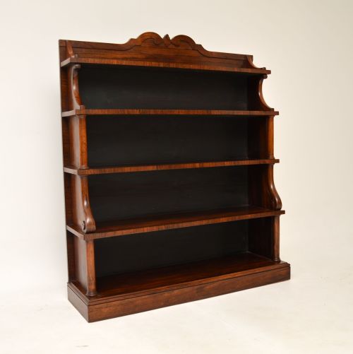 Antique William IV Rosewood Open Bookcase
