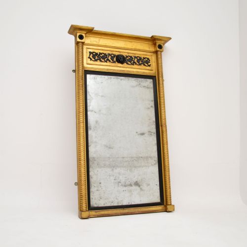 Antique Regency Period Gilt Wood Mirror
