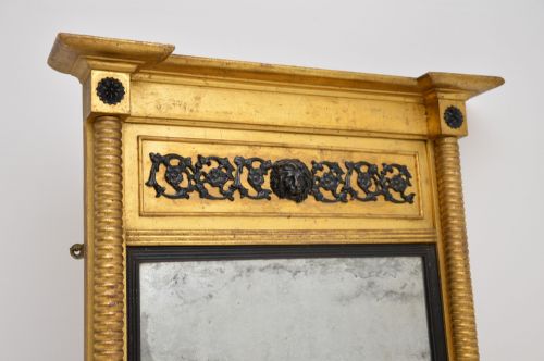 fig 1. Antique Regency Period Gilt Wood Mirror
