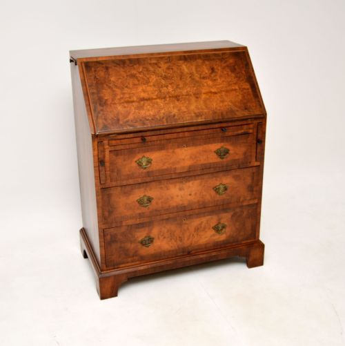 Antique Burr Walnut Writing Bureau
