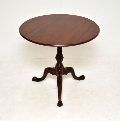 Antique Georgian Mahogany Snap Top Table
