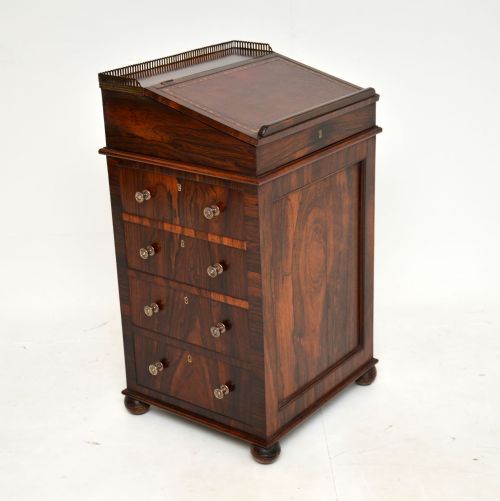 Antique Irish William IV Period Davenport in Rosewood
