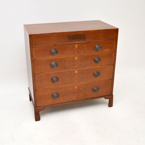 Antique Georgian Inlaid Mahogany Chest of Drawers
