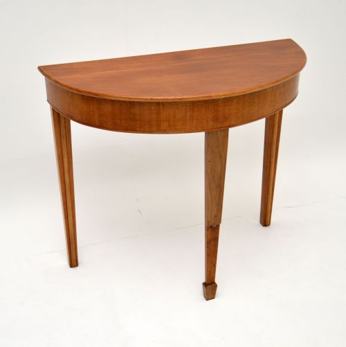 Antique Georgian Style Walnut Console Table
