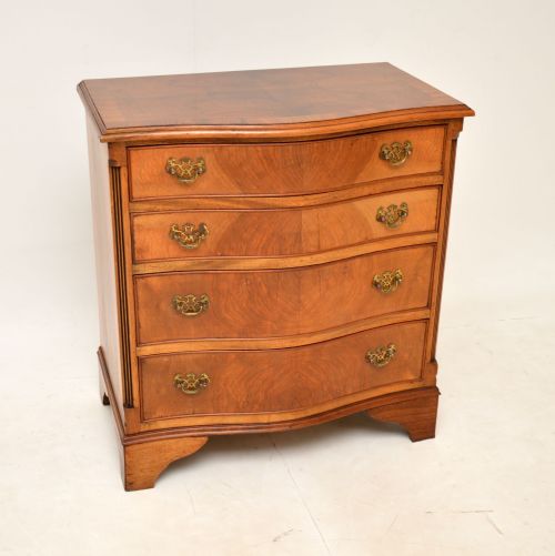 Antique Walnut Serpentine Chest of Drawers
