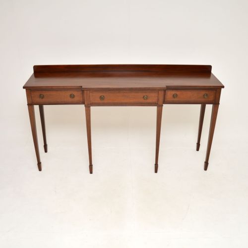 fig 1. Antique Edwardian Mahogany Breakfront Console Table