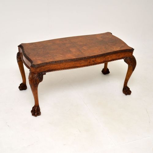 Antique Burr Walnut Coffee Table

