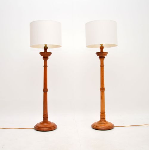 Pair of Antique Victorian Floor Lamps
