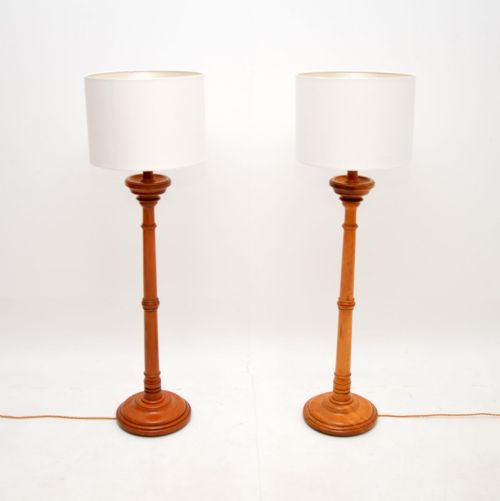 fig 1. Pair of Antique Victorian Floor Lamps
