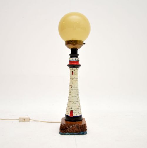 fig 1. Antique Lighthouse Table Lamp