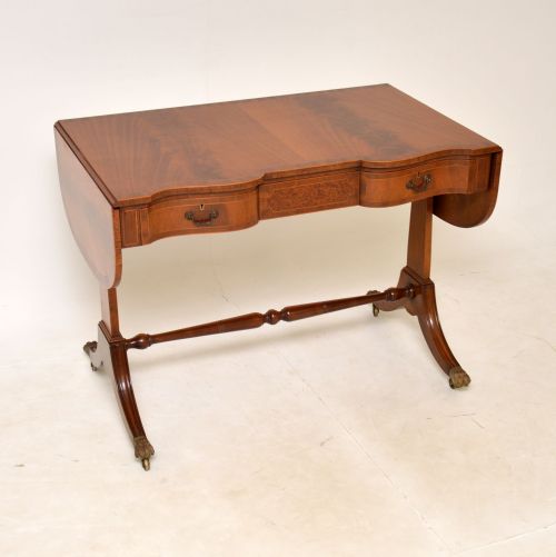 Antique Mahogany Drop Leaf Sofa Table
