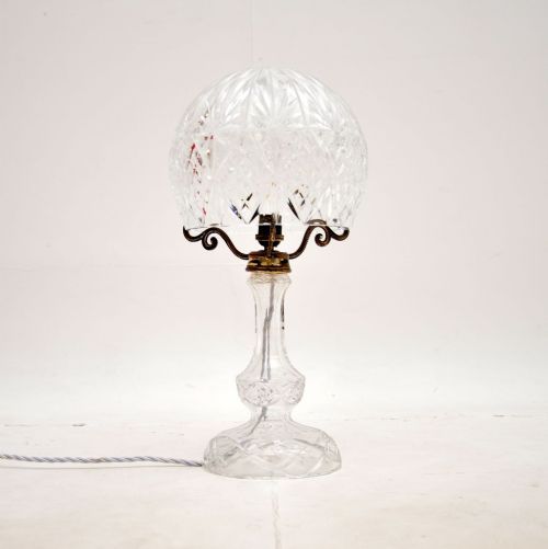 Antique Crystal Glass Table Lamp
