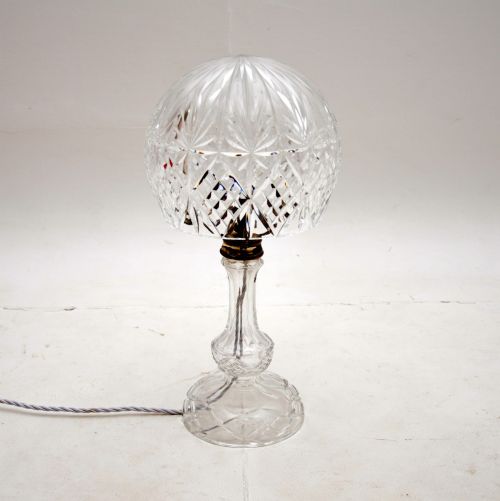 fig 1. Antique Crystal Glass Table Lamp