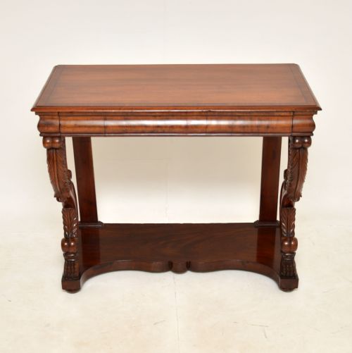 fig 1. Antique William IV Carved Mahogany Console Table