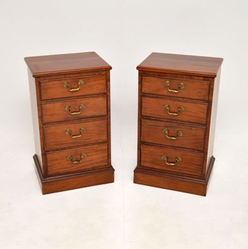 Pair of Antique Mahogany Bedside Chests
