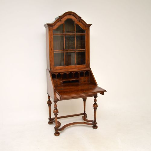 Antique Walnut Bureau Bookcase

