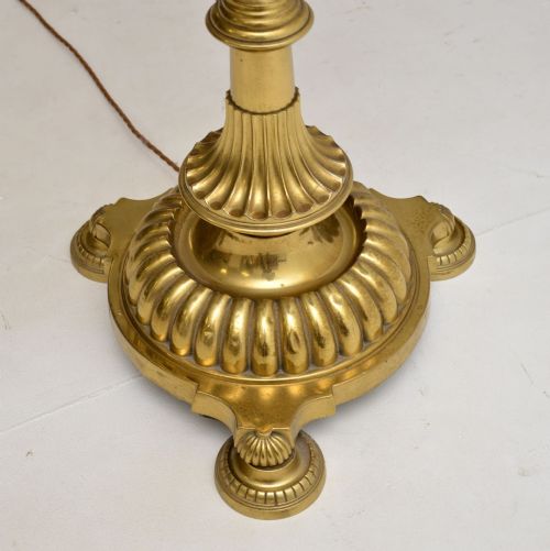 fig 2. Antique French Brass and Marble Floor Lamp