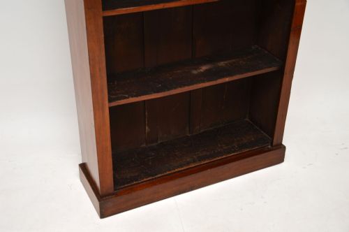 fig 1. Antique Victorian Mahogany Open Bookcase