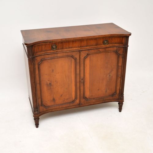 Antique Regency Style Yew Wood Cabinet
