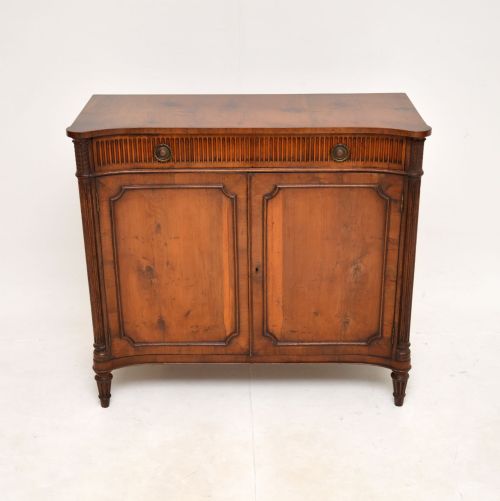 fig 1. Antique Regency Style Yew Wood Cabinet