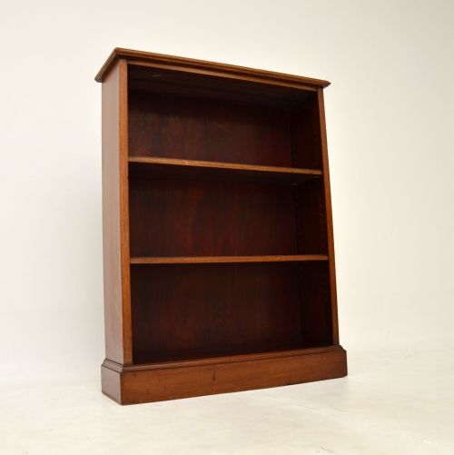 Antique Mahogany Open Bookcase

