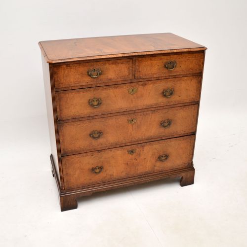 Antique Figured Walnut Chest of Drawers
