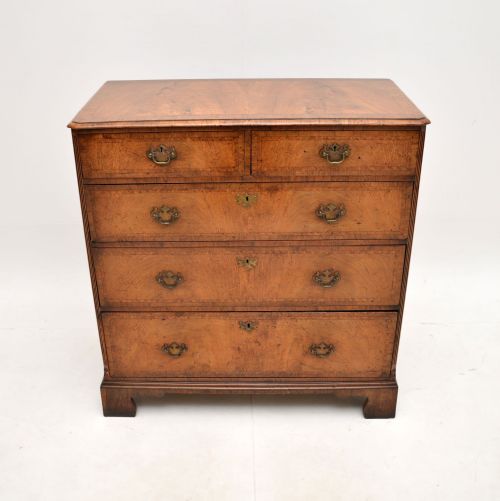 fig 1. Antique Figured Walnut Chest of Drawers