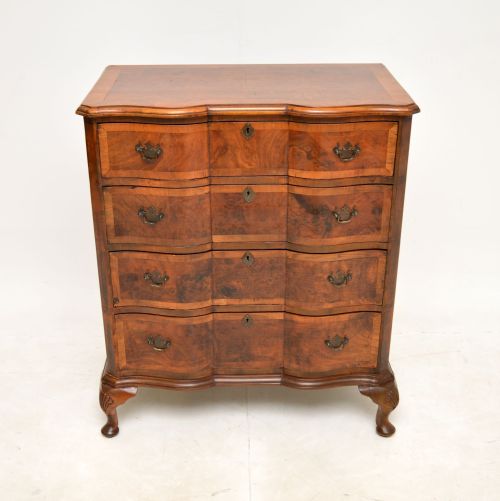 fig 1. Antique Burr Walnut Chest of Drawers