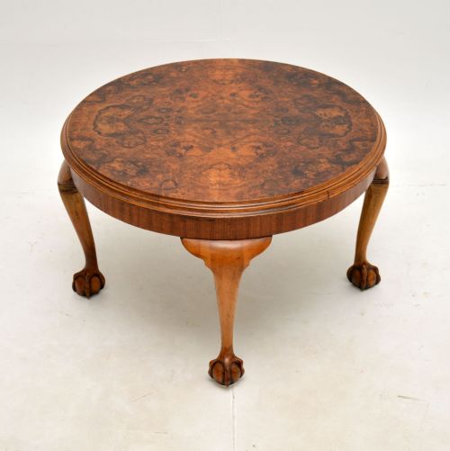 Antique Burr Walnut Coffee Table
