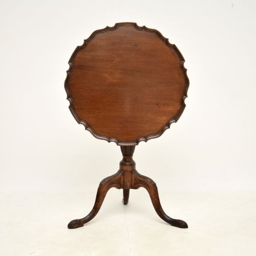 fig 1. Antique Georgian Mahogany Snap Top Occasional Table