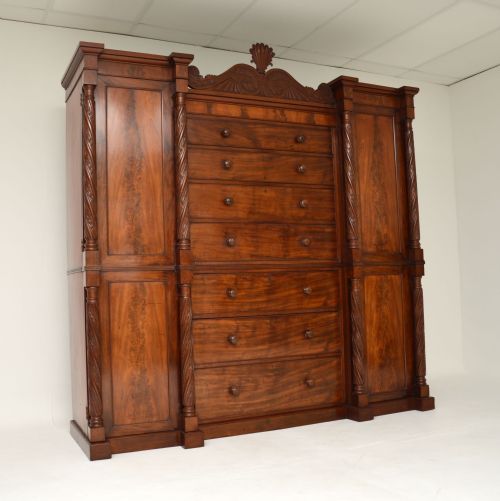 Antique William IV Period Compactum Wardrobe
