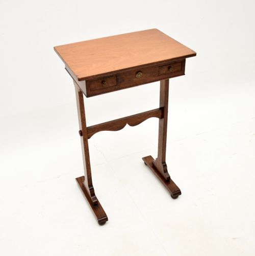 Antique Arts and Crafts Mahogany Side Table / Work Box
