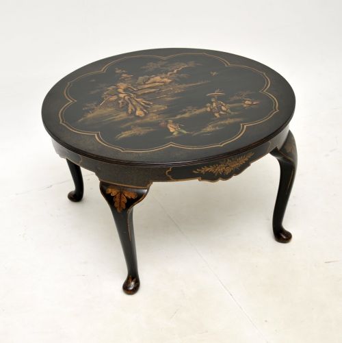 Antique Lacquered Chinoiserie Coffee Table
