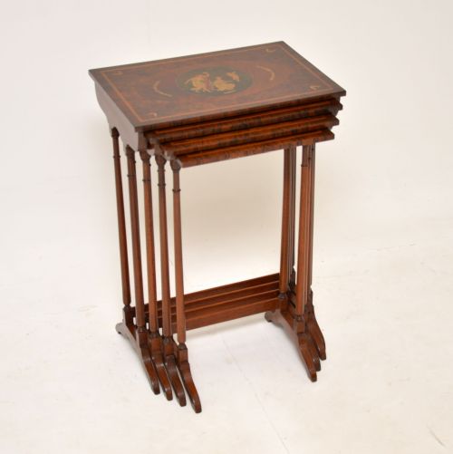 Antique Sheraton Style Nest of Four Tables
