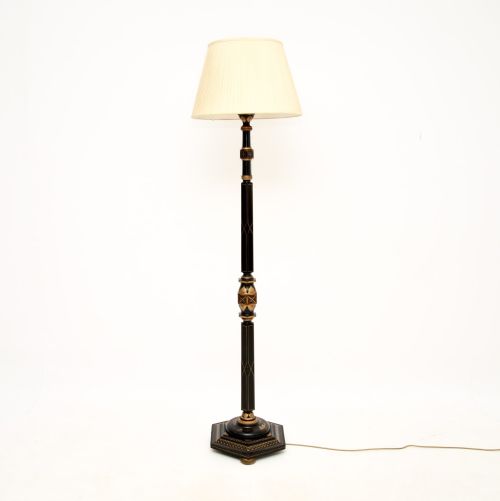 fig 1. Antique Lacquered Chinoiserie Floor Lamp