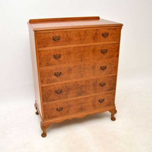 Antique Burr Walnut Chest of Drawers
