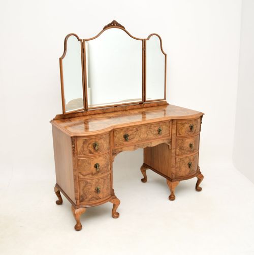 Antique Burr Walnut Dressing Table
