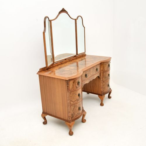 fig 1. Antique Burr Walnut Dressing Table
