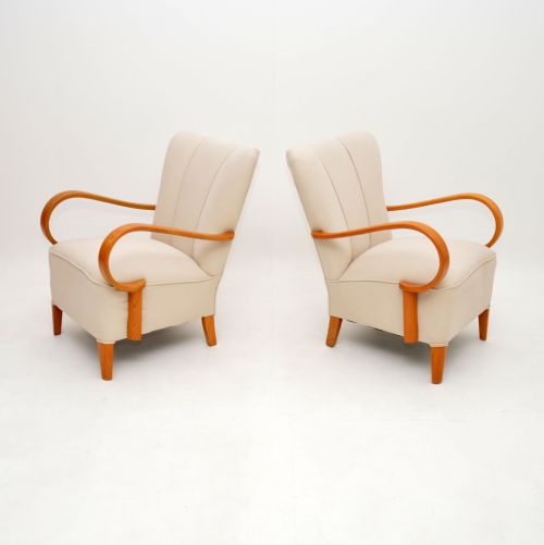 fig 1. 1920’s Pair of Art Deco Armchairs