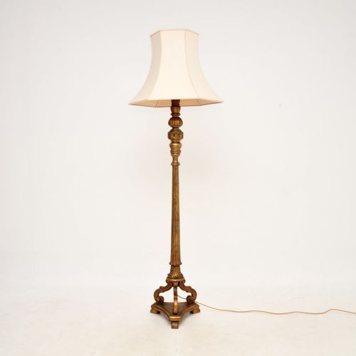 fig 1. Antique Victorian Giltwood Floor Lamp