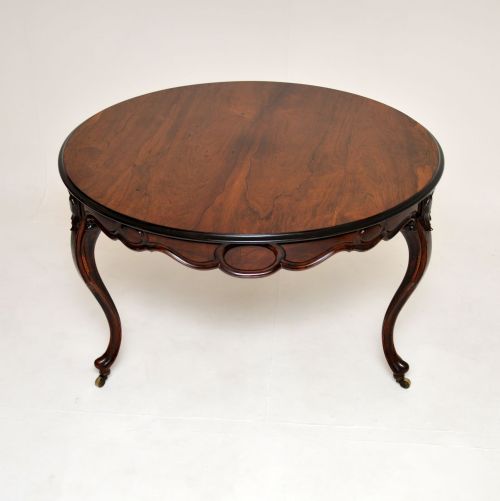 fig 1. Antique French Rosewood Circular Dining Table